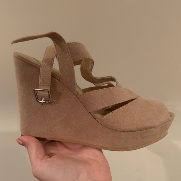 Nordstrom BP Wedge Sandals *never worn* - Picture 1 of 5
